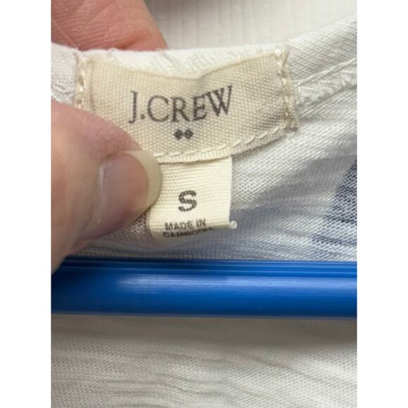 J.Crew Blue Star Cotton Tank Top, 4th July Sleeveless Tee, Women's Size S - Picture 2 of 4